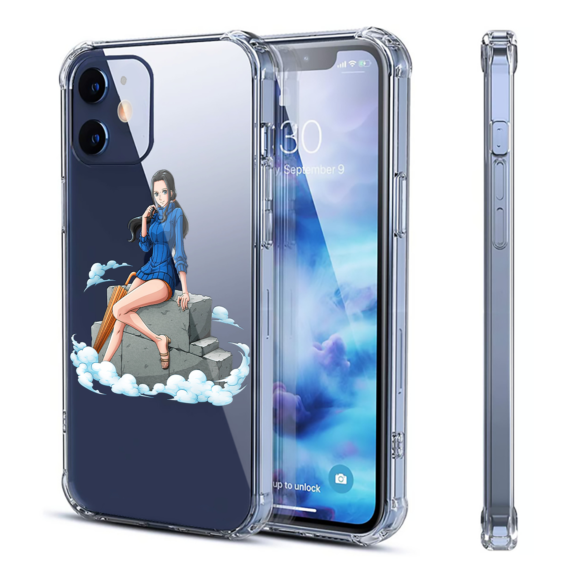 （画像用） ワンピース ニコ・ロビン ONE PIECE Nico Robin 【iPhone 12シリーズ対応】透明スマホケース（クリアソフトケース）
